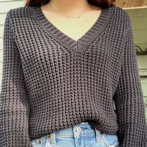 J. Crew Knit V-Neck Chunky Knit Sweater Size XS